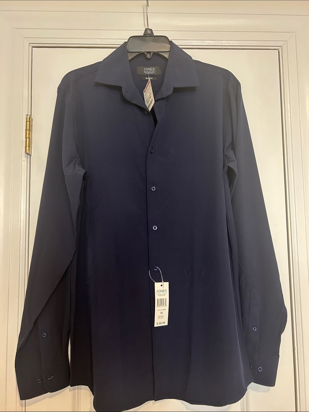 ALMOST GONE Jones New York Men's Dark Blue Dress Shirt
